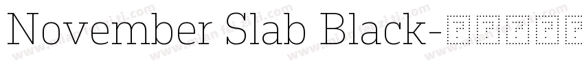November Slab Black字体转换